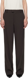 Meta Campania Collective Brown Gilles Straight Twill Trousers