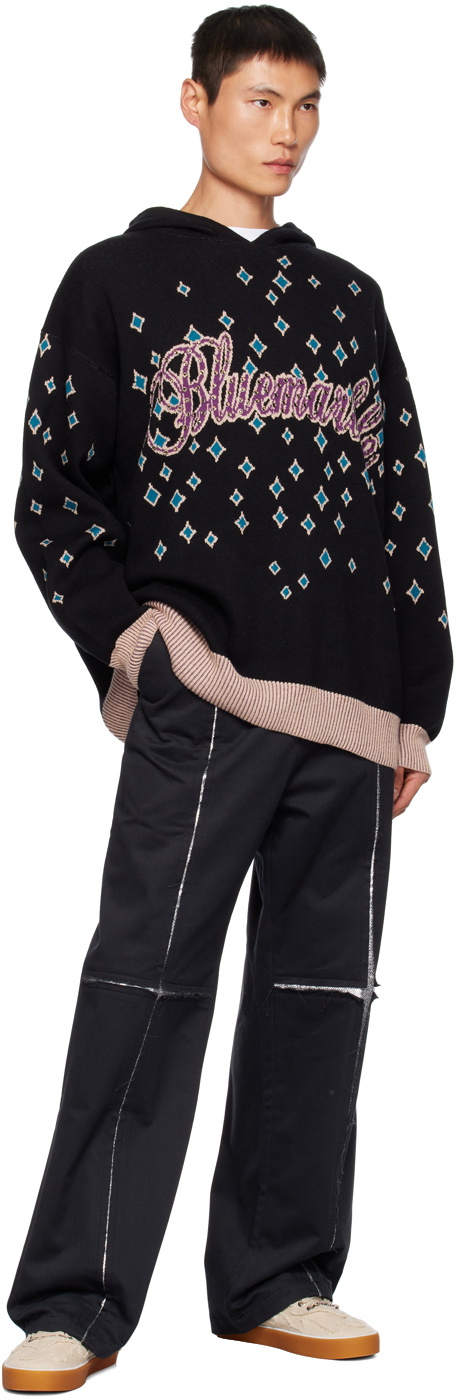 BLUEMARBLE Black Rhinestoned Hoodie
