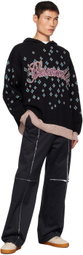 BLUEMARBLE Black Rhinestoned Hoodie