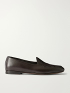 Manolo Blahnik - Brera Leather Loafers - Brown