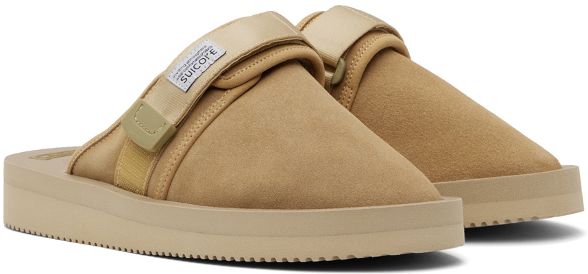 Suicoke Beige ZAVO-VS Slippers