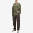 Parel Studios Men's Contrast Crewneck Sweatshirt in Army Green