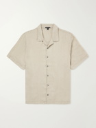 James Perse - Convertible-Collar Linen Shirt - Neutrals