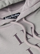 Acne Studios - Faro Printed Heat-Reactive Cotton-Jersey Hoodie - Gray