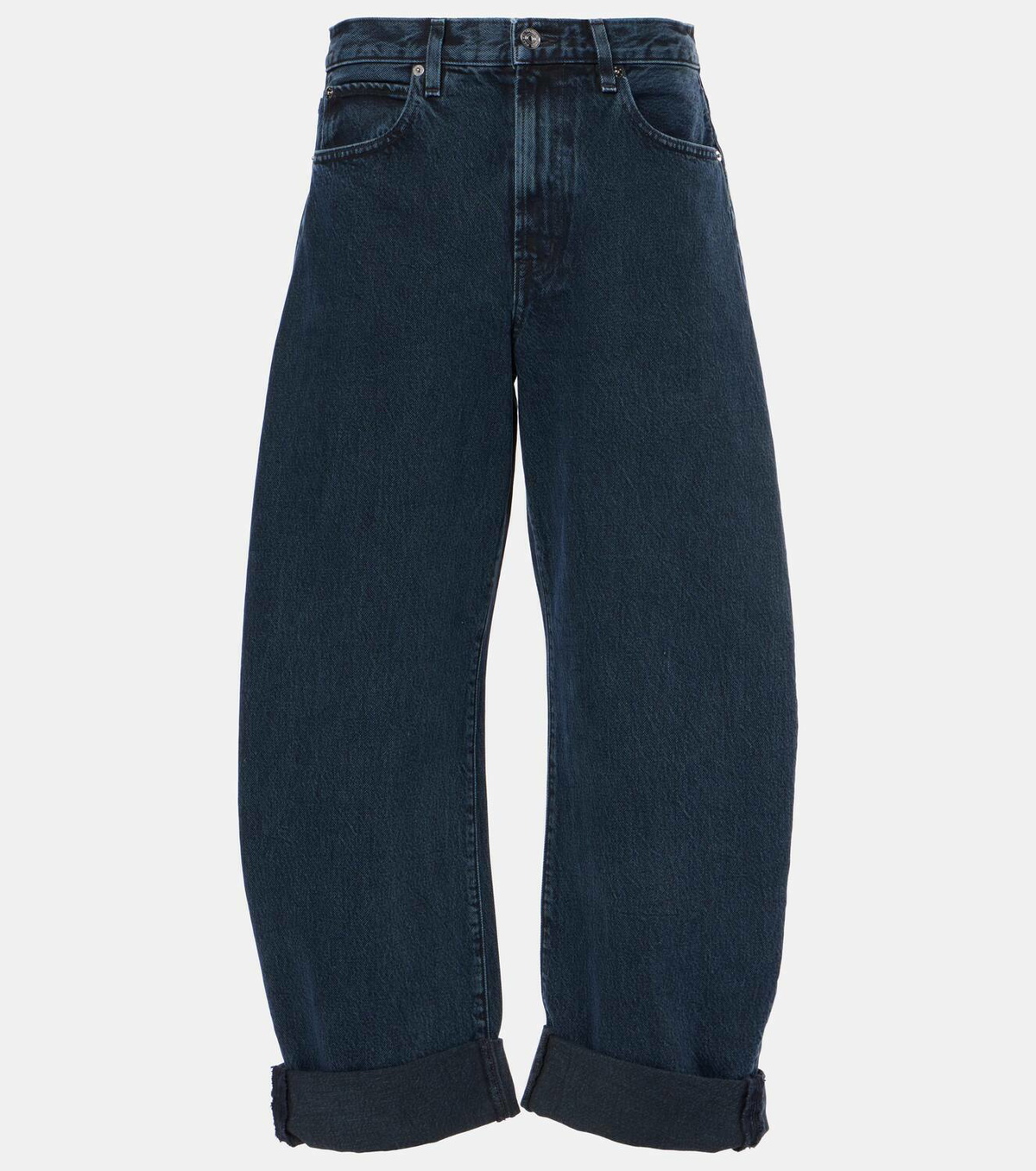 【in a row】Bad Brush Wide Denim Emma Wide-Leg Jeans CD425 - Acubi style | LEWKIN