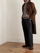 Loro Piana - Ribbed Cotton, Yak and Virgin Wool-Blend Rollneck Sweater - Brown