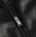 Sandro - Leather Bomber Jacket - Black