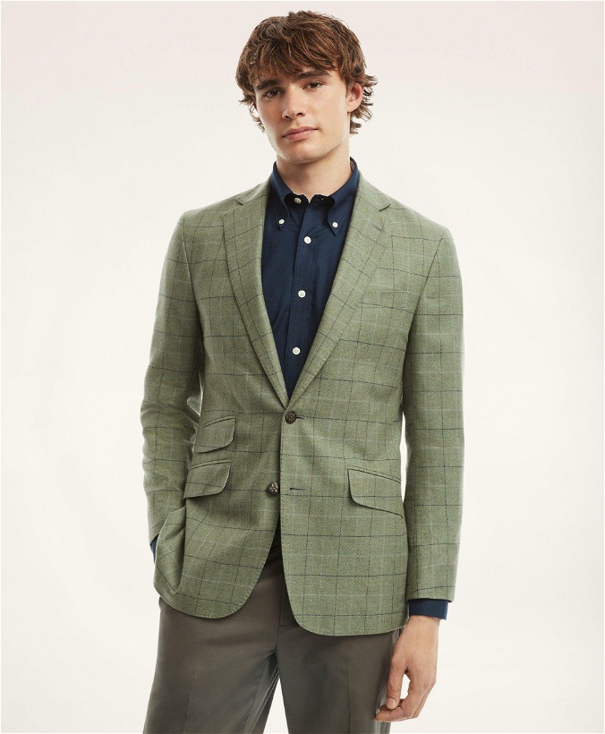 Photo: Brooks Brothers Men's Regent Regular-Fit Wool Cashmere Blend Sport Coat | Green