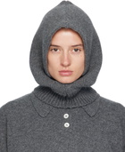 &Daughter Gray Hand-Knit Hood