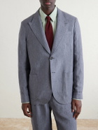 Oliver Spencer - Wilkins Pinstriped Linen Suit Jacket - Gray