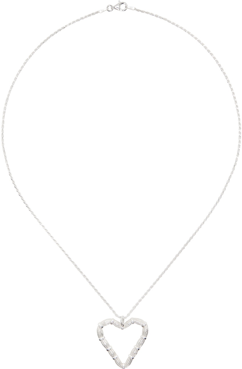 Photo: Bleue Burnham Silver Heart Willow Pendant Necklace