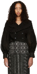 Tricot Comme des Garçons Black Cotton Jacket