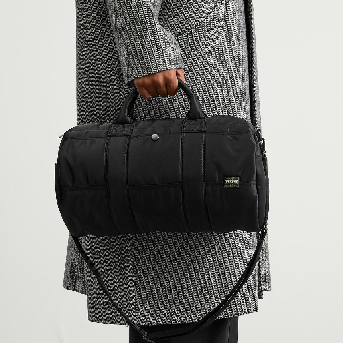 Porter-Yoshida & Co. Tanker Drum Bag in Black 