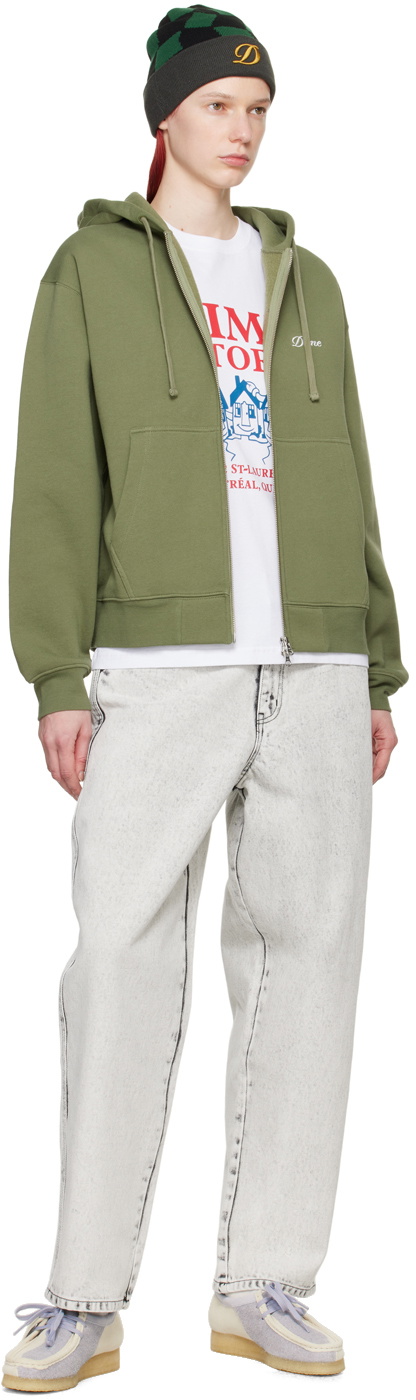 Dime White Baggy Jeans