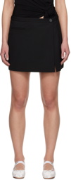 Sandy Liang Black Aran Miniskirt