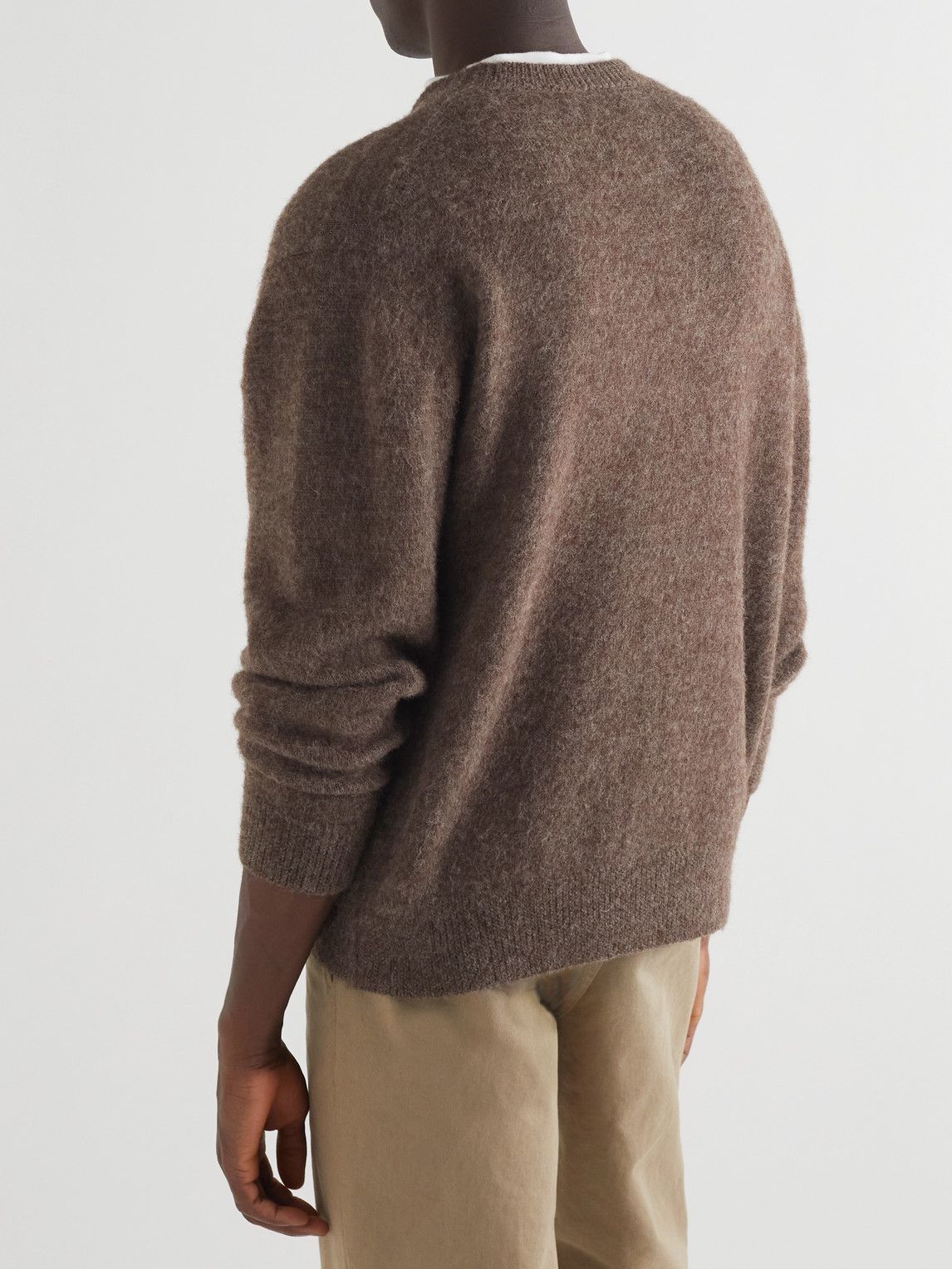 Snow Peak - Shetland Wool Sweater - Brown Snow Peak