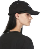 Marc Jacobs Black 'The Cap' Embroidered Logo Cap