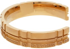 Versace Gold Tartan Bangle Bracelet