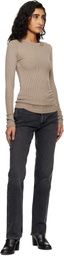 Citizens of Humanity Brown Bina Crewneck T-shirt