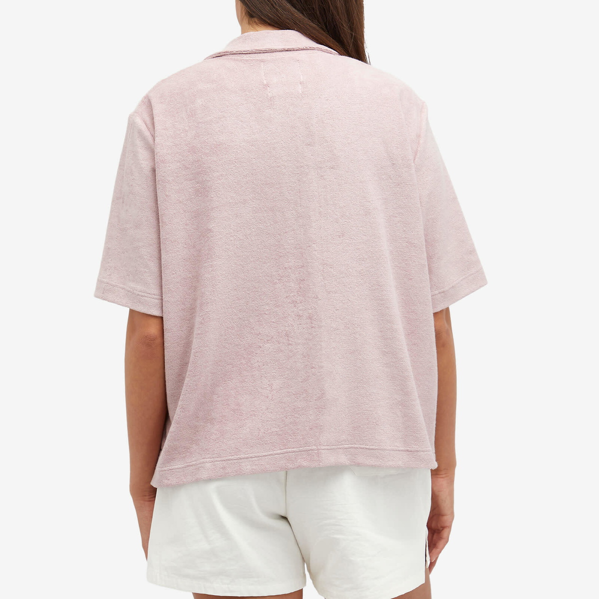 Howlin by Morrison Women's Howlin' Cocktail In Towel For The Girls Short Sleeve Shirt in Cloud Pink