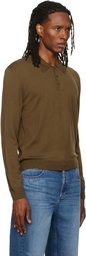 A.P.C. Khaki Wool Polo