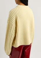 Kitri Everly Cable-knit Jumper Yellow