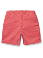 POLO RALPH LAUREN - Logo-Embroidered Cotton-Blend Twill Shorts - Red