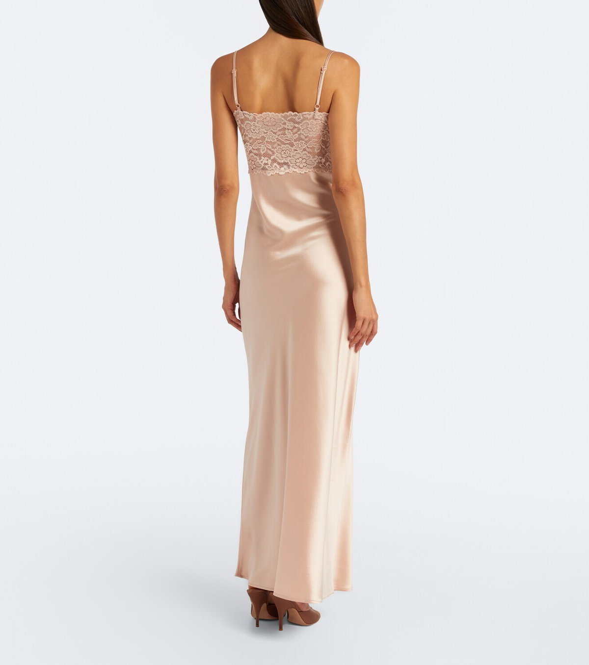 Aya Muse Myra lace and satin gown