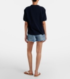 Miu Miu Frayed denim shorts