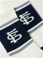 Flagstuff - Logo-Intarsia Cotton-Blend Socks