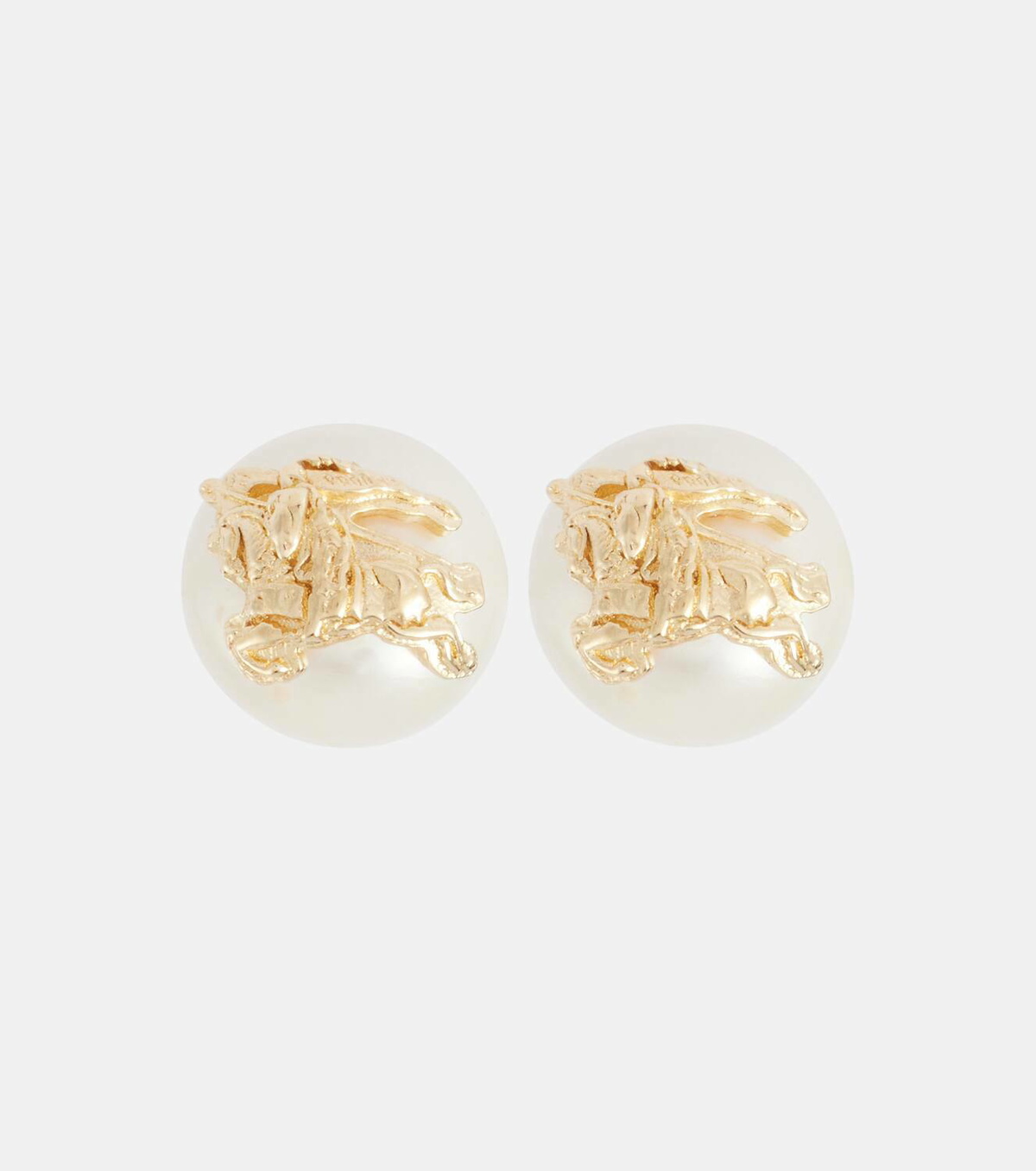 Burberry EKD gold-plated freshwater pearl earrings