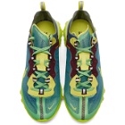 Nike Blue and Yellow Undercover Edition React Element 87 Sneakers