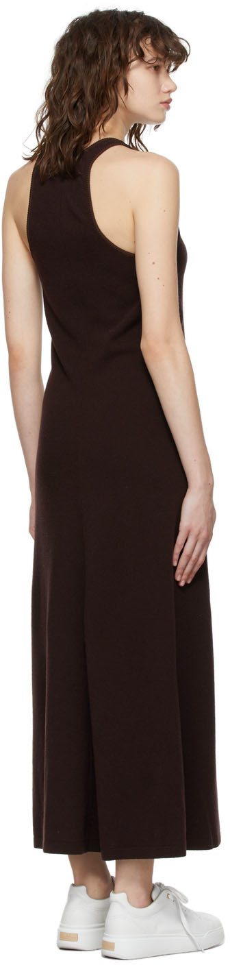 VAARA Brown Knit Long Dress