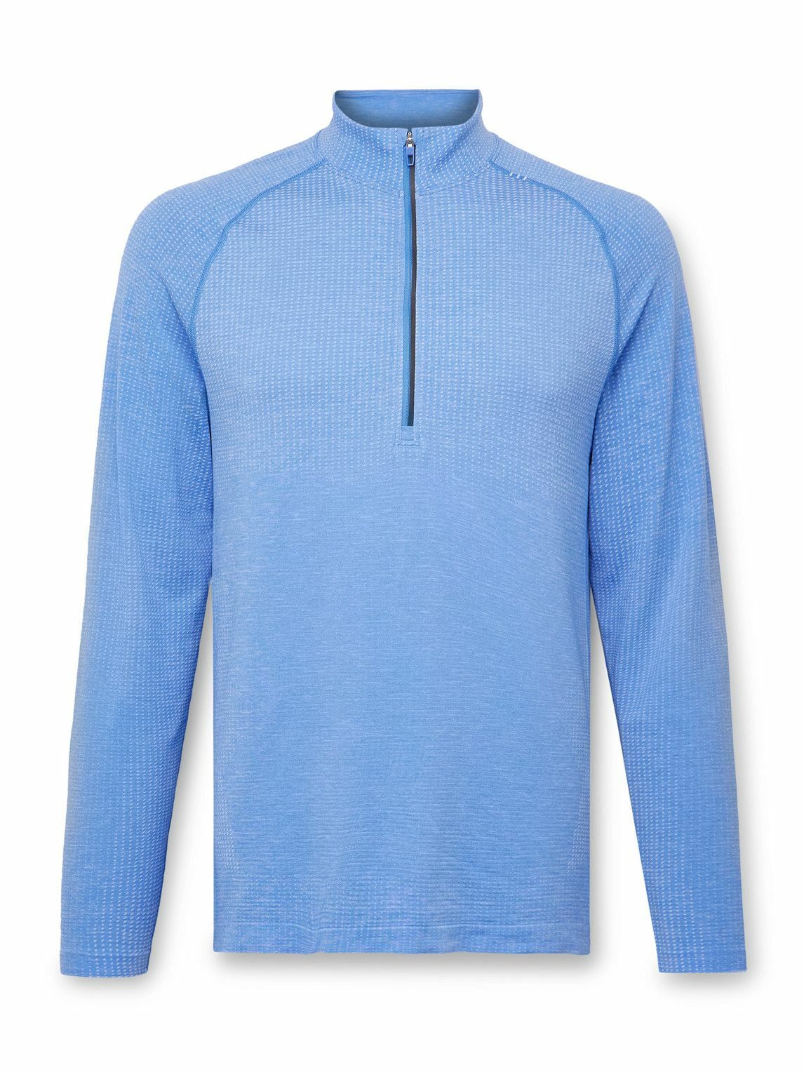 Lululemon - Metal Vent Tech Slim-Fit Stretch-Jersey Half-Zip Top - Blue