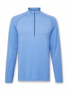 Lululemon - Metal Vent Tech Slim-Fit Stretch-Jersey Half-Zip Top - Blue