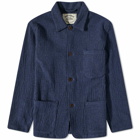 Portuguese Flannel Men's Labura Low Tide Chore Jacket in Navy