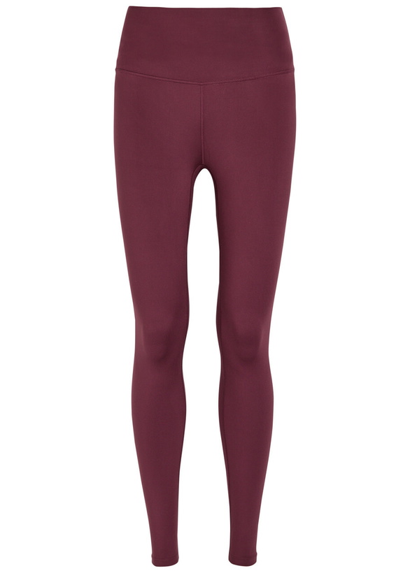 Photo: Varley Freesoft Stretch-jersey Leggings Burgundy