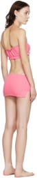 RoomSERVICE888 SSENSE Exclusive Pink Three-Piece Bikini
