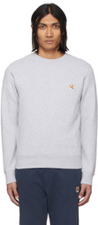 Maison Kitsuné Gray Fox Head Sweatshirt