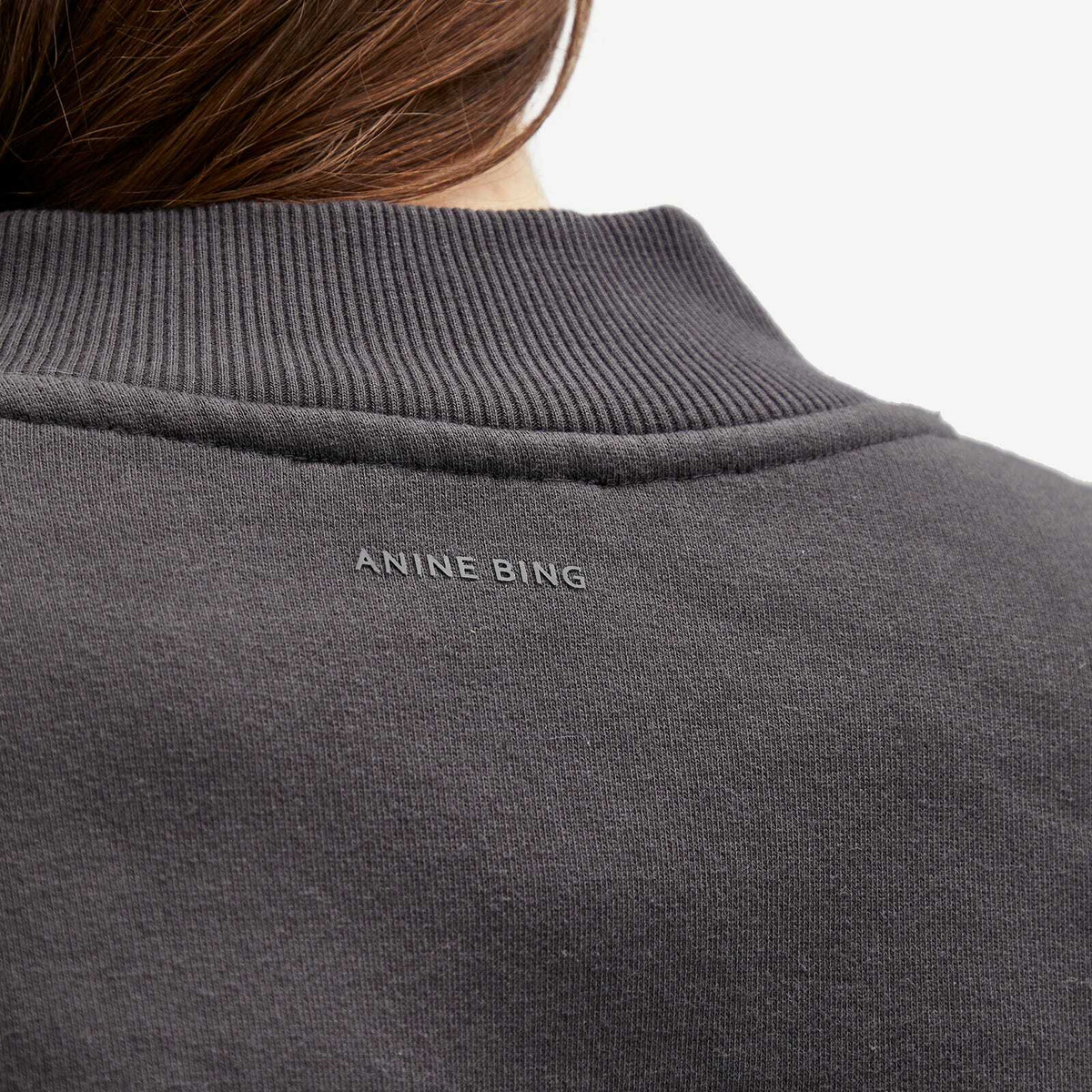 Anine Bing Women's Bradie Sweatshirt in Washed Black