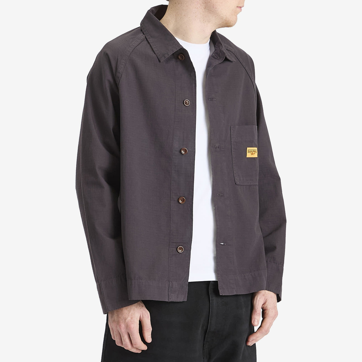 Service Works Men's Ripstop Foh Jacket in Washed Black