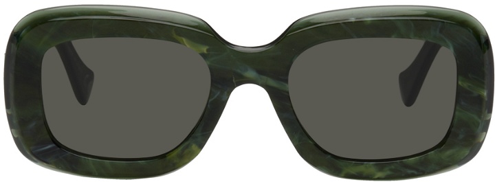 Photo: Saintwoods Green Retrosuperfuture Edition Virgo Sunglasses