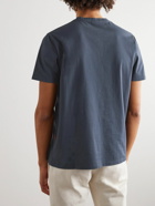 Barena - Cotton-Jersey Henley T-Shirt - Blue