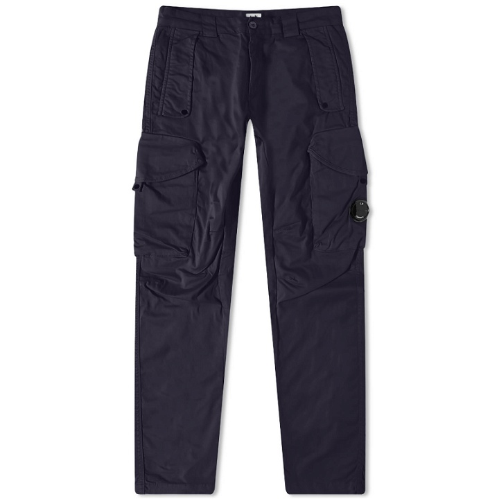 Photo: C.P. Company Men's Lens Sateen Cargo Pant in Total Eclipse