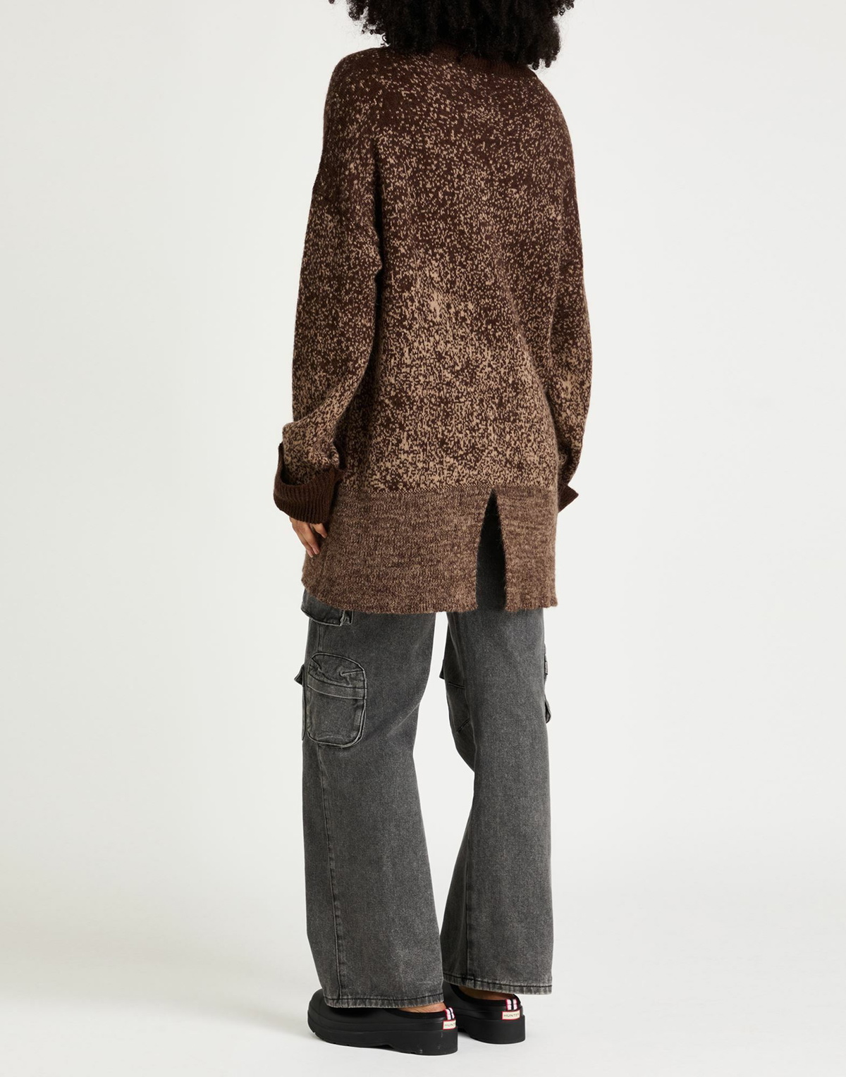Manila Grace Womens Turtleneck in Brown