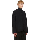 Jil Sander Black Wool and Silk Jacket