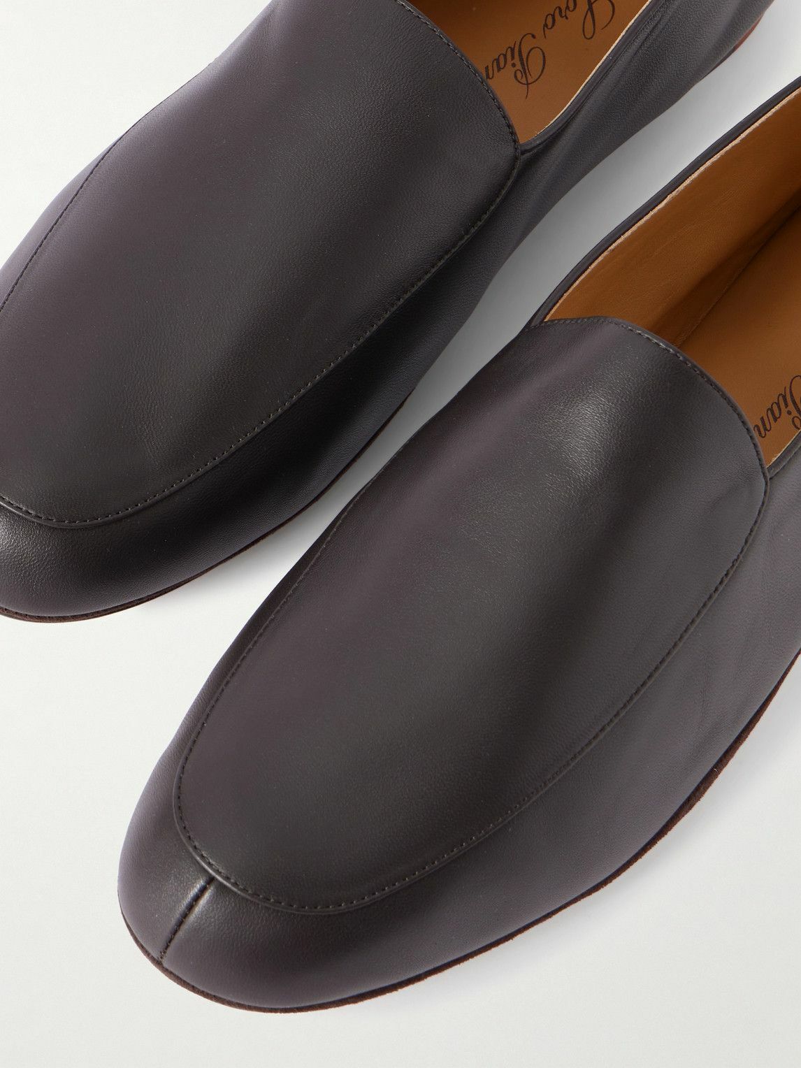 Loro Piana - Anton Walk Leather Loafers - Brown
