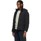 Stone Island Black 4100037 Crinkle Reps NY Down Jacket