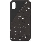 Native Union - Clic Terrazzo Rubber iPhone X and XS Case - Men - Black