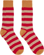 Guest in Residence Red & Orange 'The Soft' Socks